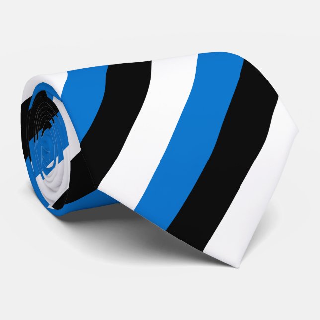 Corbata Bandera de Estonia (Enrollado)