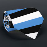 Corbata Bandera de Estonia<br><div class="desc">Bandera de los colores de Estonia: negro,  azul,  blanco</div>