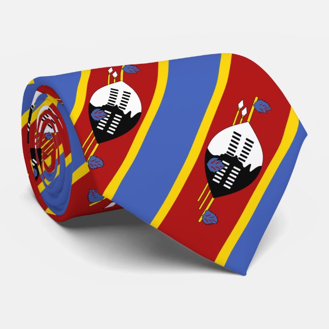 Corbata Bandera de Eswatini (Enrollado)