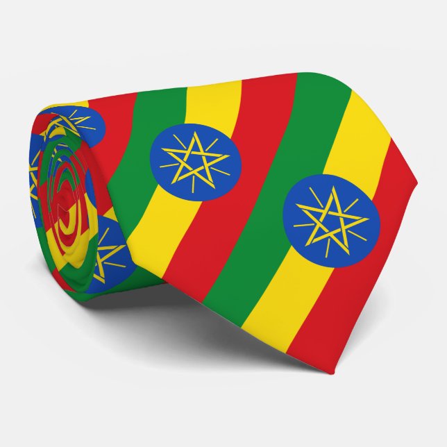 Corbata Bandera de Etiopía (Enrollado)