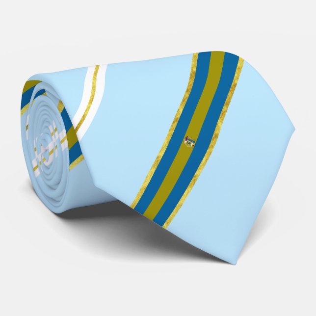Corbata Bandera de Filadelfia en el cuello (Enrollado)