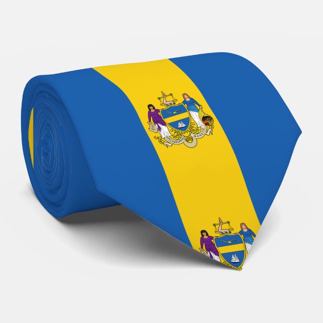 Corbata Bandera de Filadelfia, Pennsylvania Tie (Enrollado)