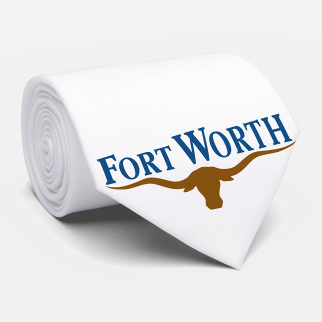 Corbata Bandera de Fort Worth (Texas) (Enrollado)