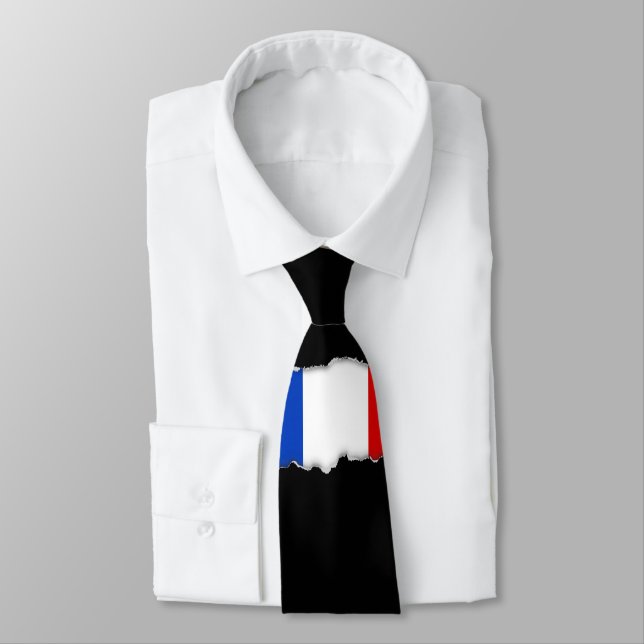 Corbata Bandera de Francia (Atado)
