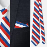 Corbata Bandera de Francia personalizada<br><div class="desc">Corbata de la bandera de Francia personalizada.</div>