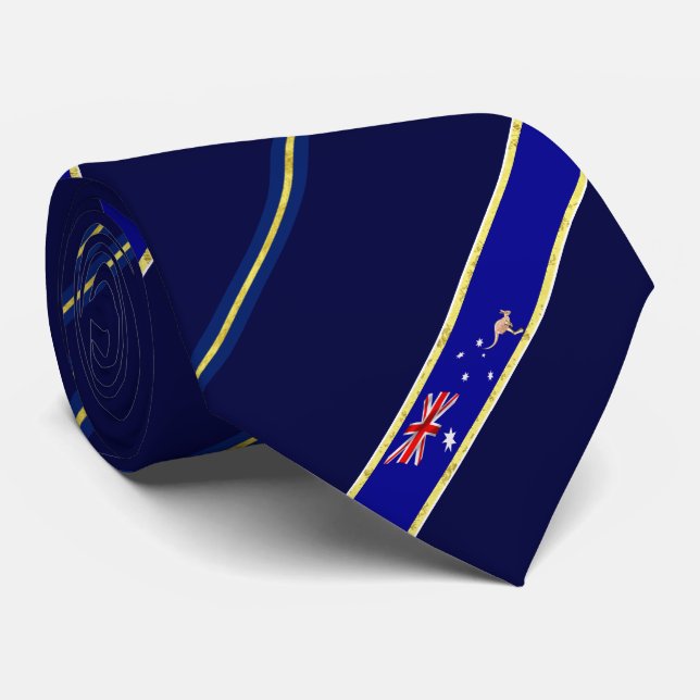 Corbata Bandera de franjas de Australia (Enrollado)