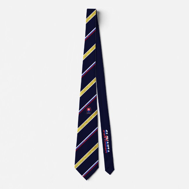 Corbata Bandera de franjas eslovacas (Anverso)
