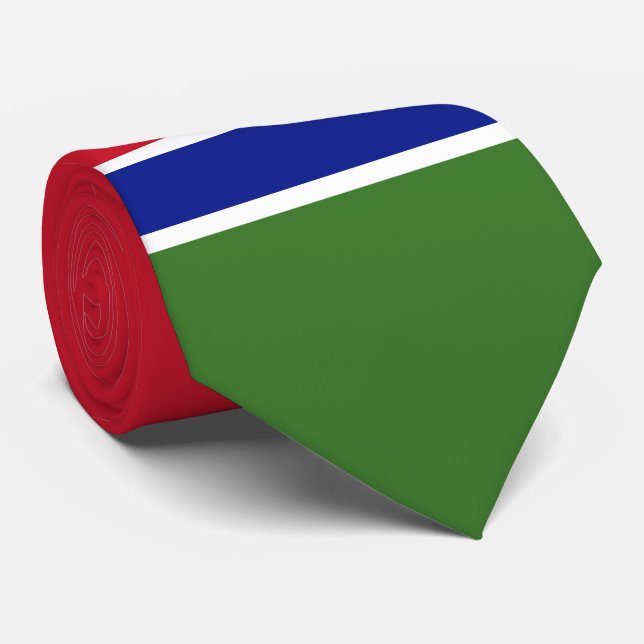 Corbata Bandera de Gambia (Enrollado)