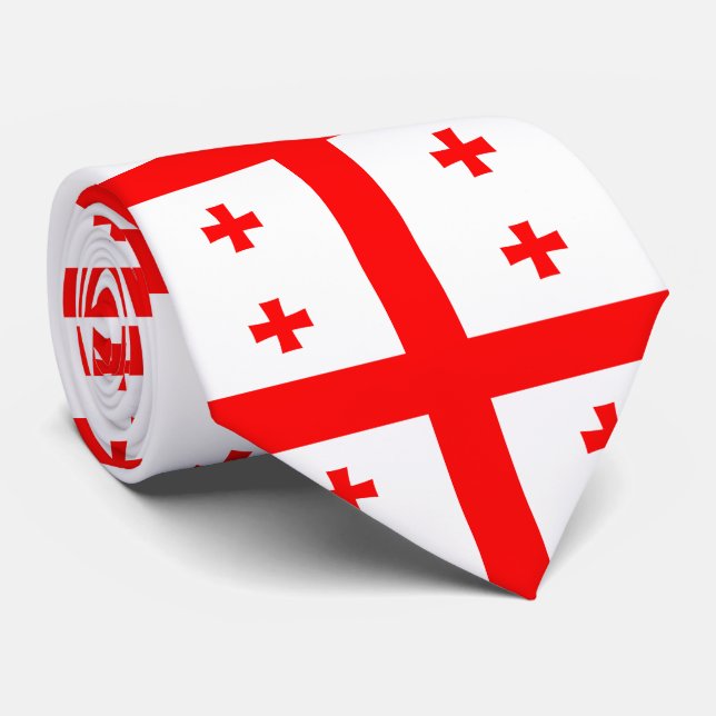 Corbata Bandera de Georgia (Enrollado)