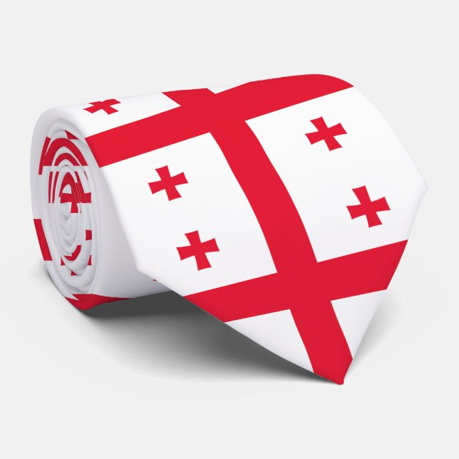 Corbata Bandera de Georgia (Enrollado)