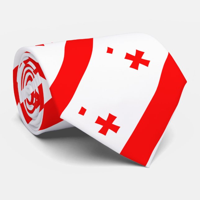 Corbata Bandera de Georgia (Enrollado)