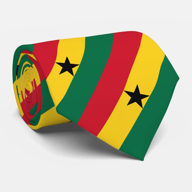 Corbata Bandera de Ghana (Enrollado)