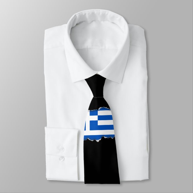 Corbata Bandera de Grecia (Atado)