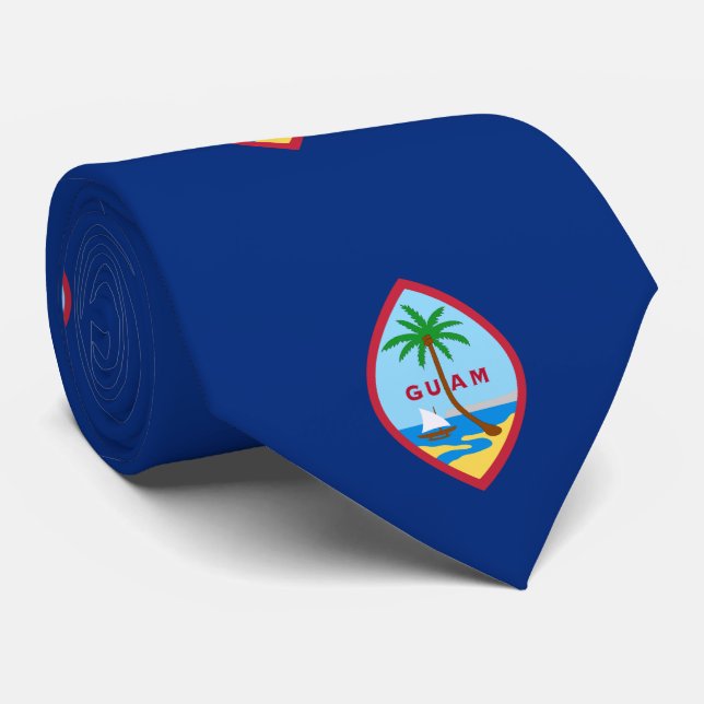 Corbata Bandera de Guam (Enrollado)