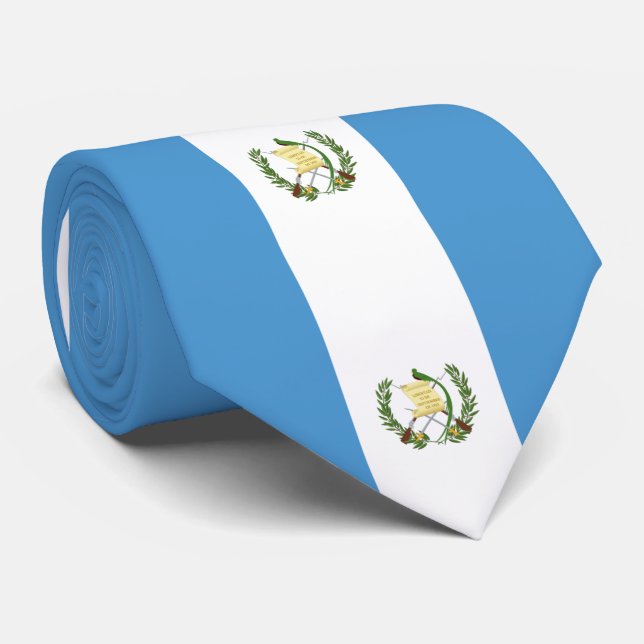 Corbata Bandera de Guatemala (Enrollado)