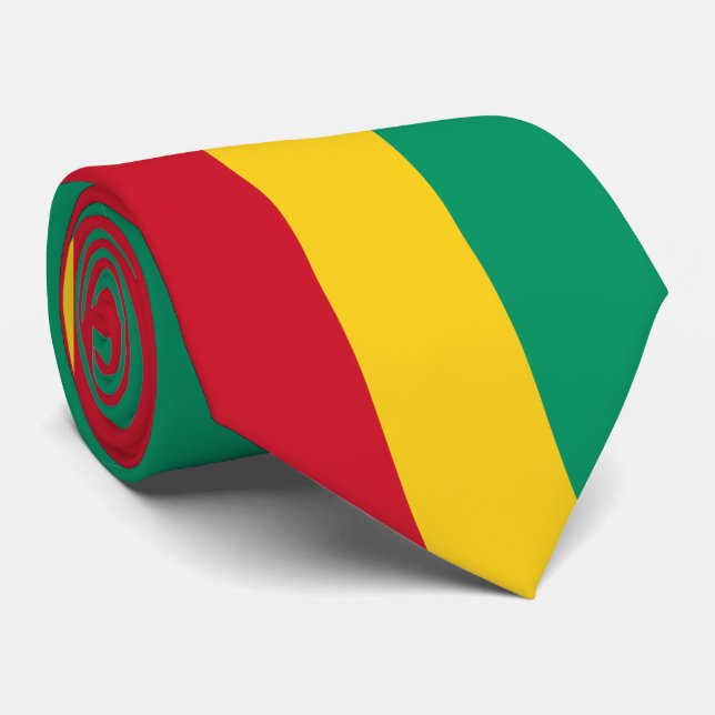 Corbata Bandera de Guinea (Enrollado)