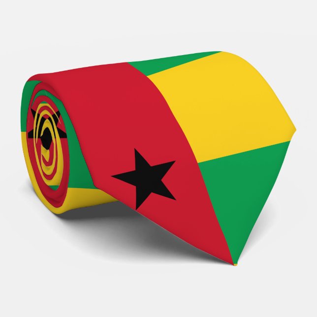 Corbata Bandera de Guinea Bissau (Enrollado)