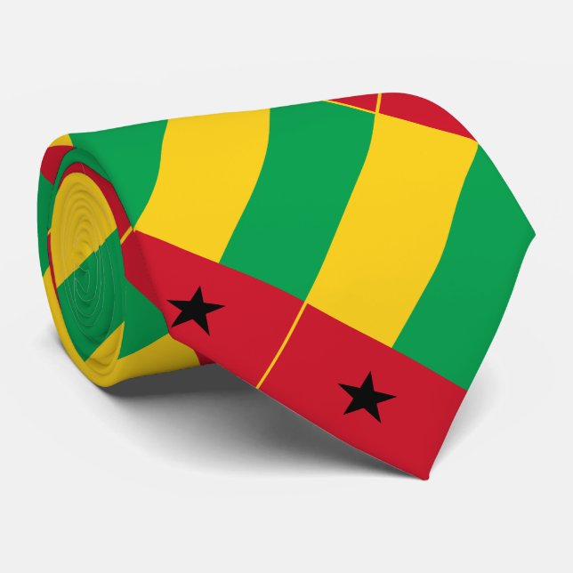 Corbata Bandera de Guinea Bissau (Enrollado)