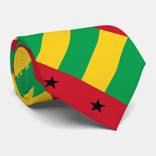 Corbata Bandera de Guinea Bissau (Enrollado)