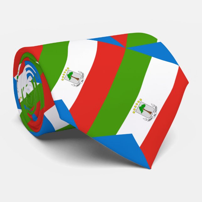 Corbata Bandera de Guinea Ecuatorial (Enrollado)