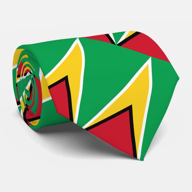 Corbata Bandera de Guyana (Enrollado)