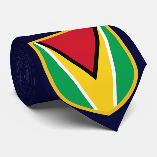 Corbata Bandera de Guyana (Enrollado)