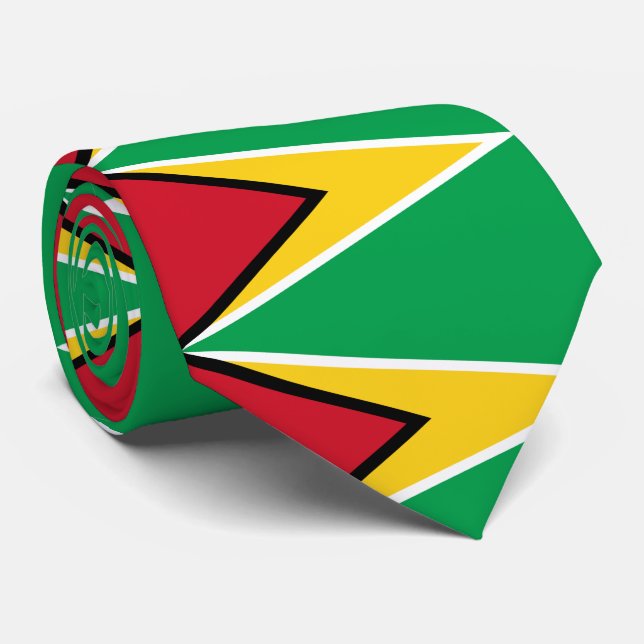 Corbata Bandera de Guyana (Enrollado)