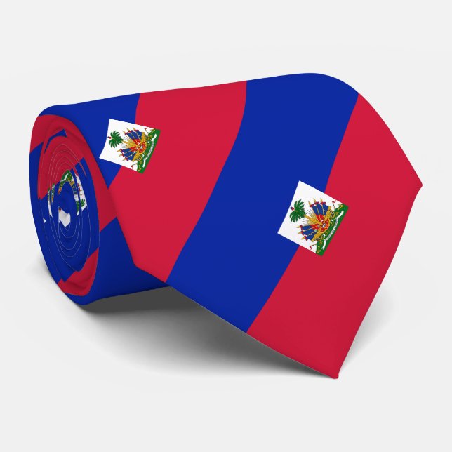 Corbata Bandera de Haití (Enrollado)