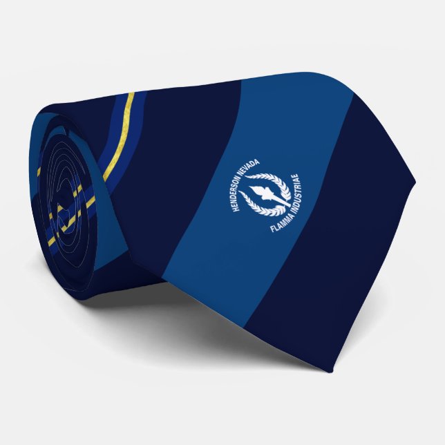 Corbata Bandera de Henderson (Nevada) (Enrollado)