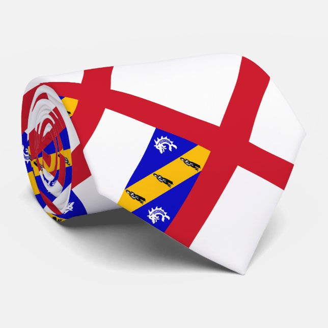 Corbata Bandera de Herm (Enrollado)