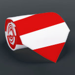 Corbata Bandera de Hesse Tie<br><div class="desc">Canto con bandera de Hesse (Hessens),  diseño con dos bandas horizontales de rojo y blanco</div>