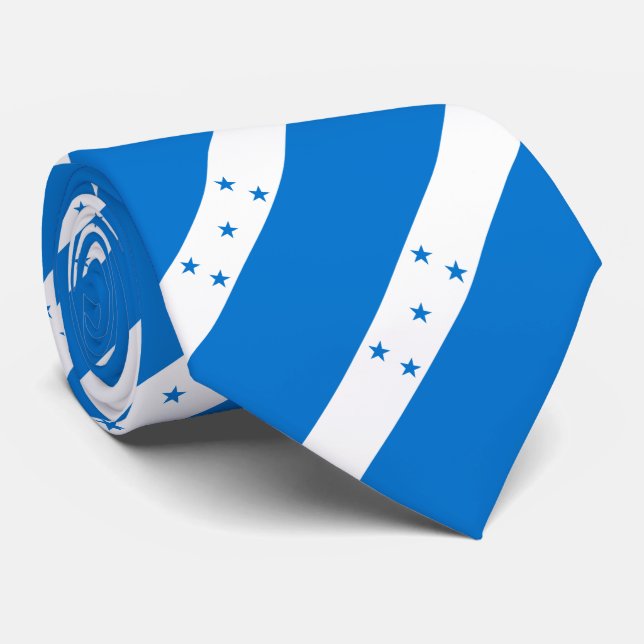 Corbata Bandera de Honduras (Enrollado)