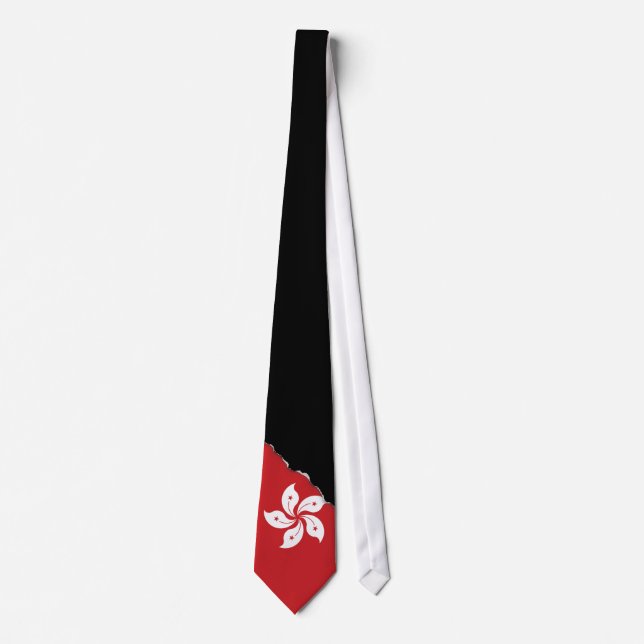 Corbata Bandera de Hong Kong (Anverso)
