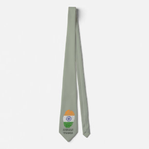 Corbata Bandera de huellas dactilares de India