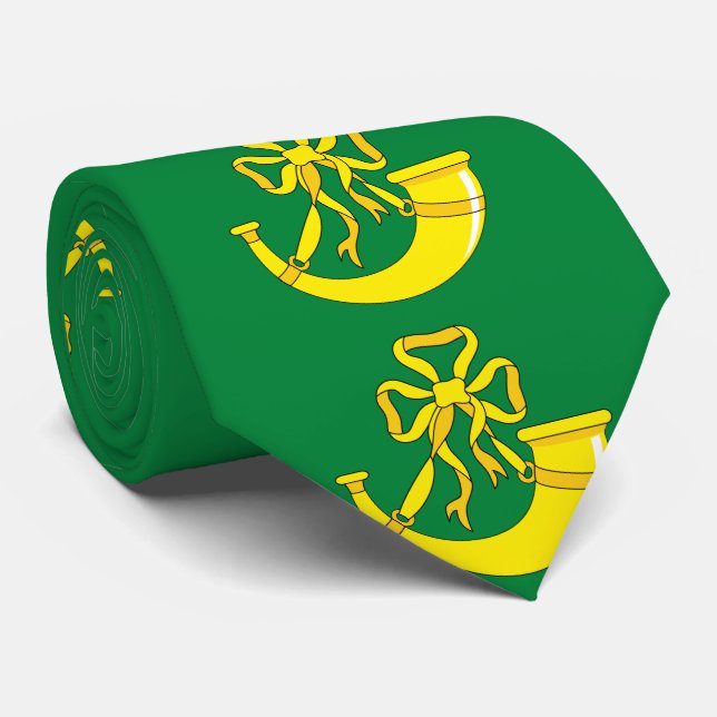Corbata Bandera de Huntingdonshire Neck Tie (Enrollado)