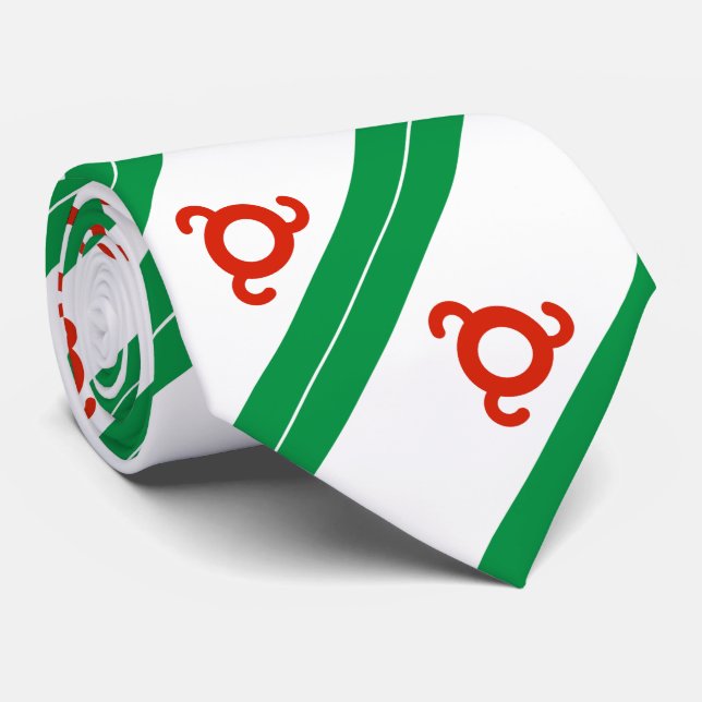 Corbata Bandera de Ingusetia (Enrollado)