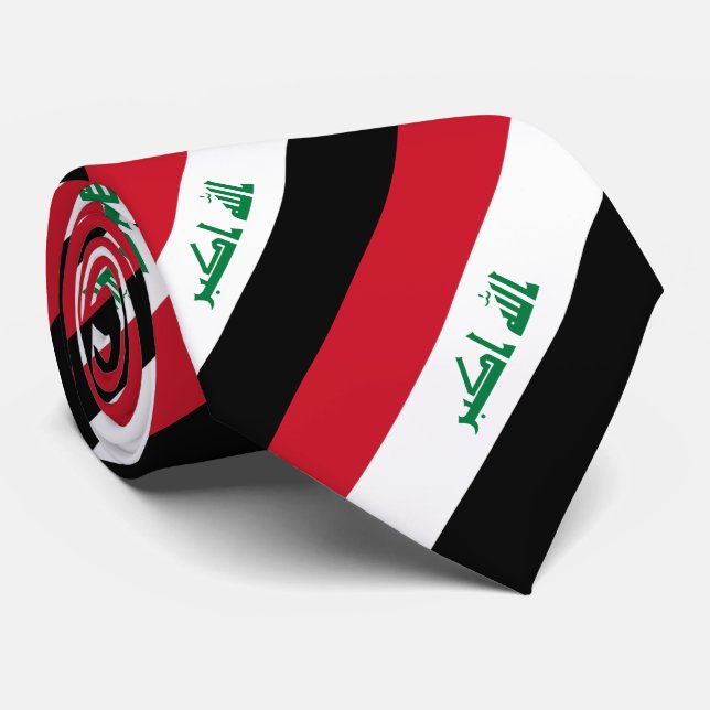 Corbata Bandera de Irak (Enrollado)