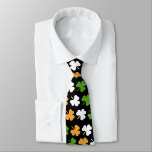 Corbata bandera de Irlanda de tréboles