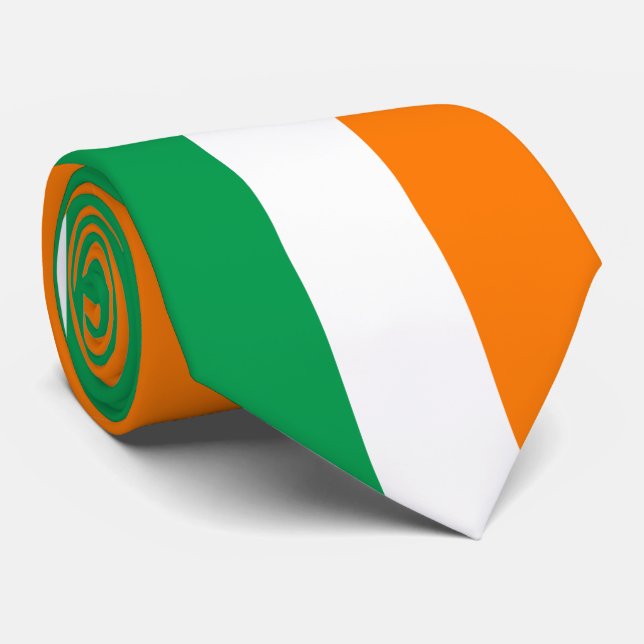 Corbata Bandera de Irlanda Shamrock (Enrollado)