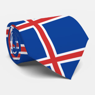 Corbata Bandera de Islandia