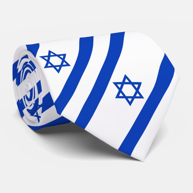 Corbata Bandera de Israel (Enrollado)