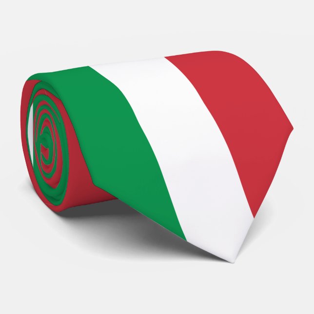 Corbata Bandera de Italia (Enrollado)