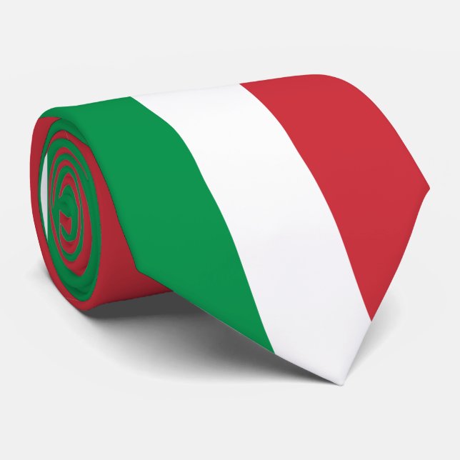 Corbata Bandera de Italia (Enrollado)