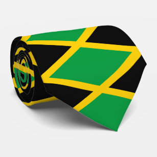 Bandera de Jamaica Jamaica Pintado Corbata para hombres personalizados D37-2 