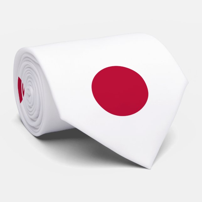 Corbata Bandera de Japón (Enrollado)