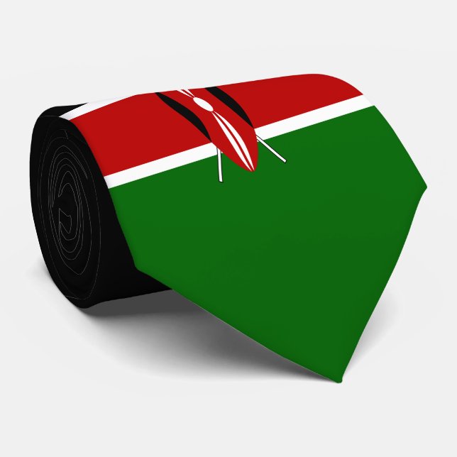 Corbata Bandera de Kenia (Enrollado)