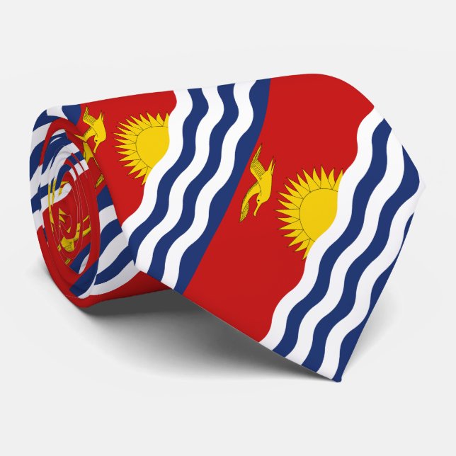 Corbata Bandera de Kiribati (Enrollado)