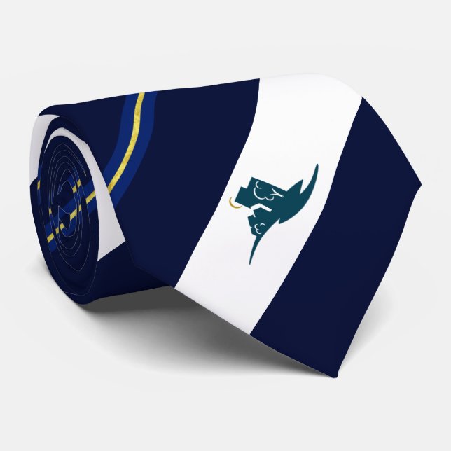 Corbata Bandera de la ciudad de Bloomington (Minnesota) Ne (Enrollado)