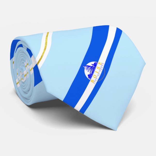 Corbata Bandera de la ciudad de Boise (Idaho) (Enrollado)