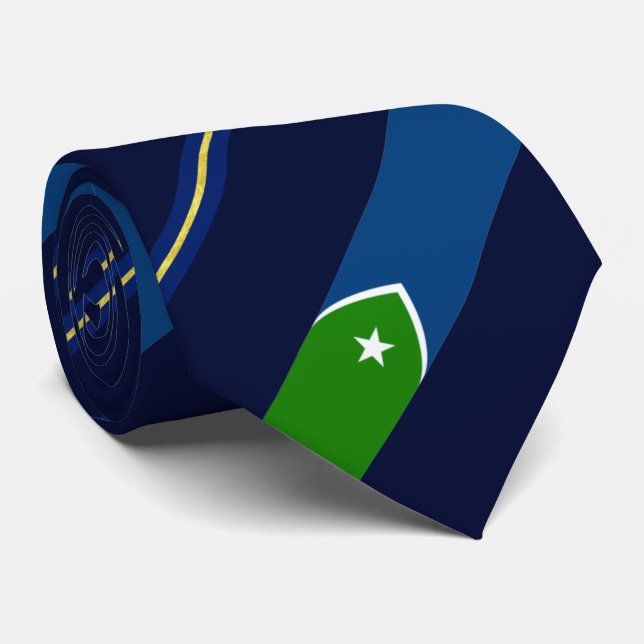 Corbata Bandera de la ciudad de Cedar Rapids (Iowa) (Enrollado)